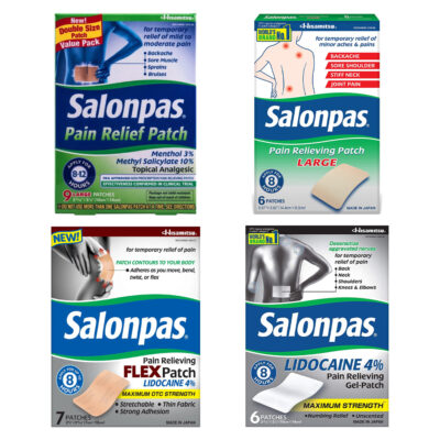 Miếng dán Salonpas® Lidocaine 4% Pain Relieving Gel-Patch 6 miếng